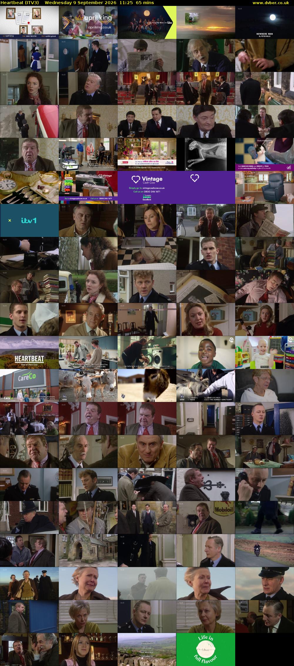 Heartbeat (ITV3) Wednesday 9 September 2026 11:25 - 12:30