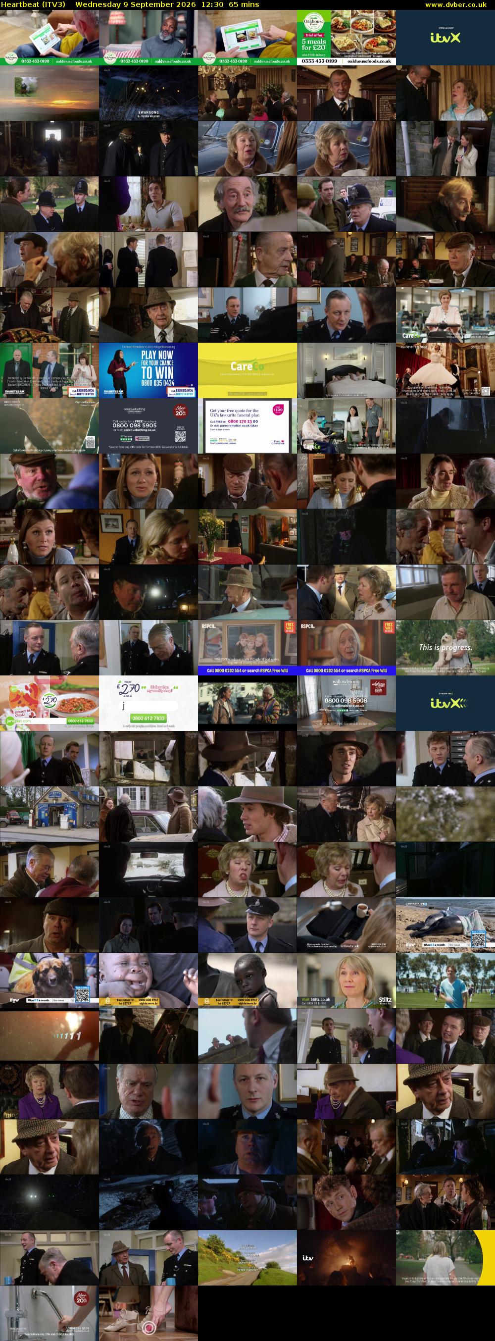 Heartbeat (ITV3) Wednesday 9 September 2026 12:30 - 13:35