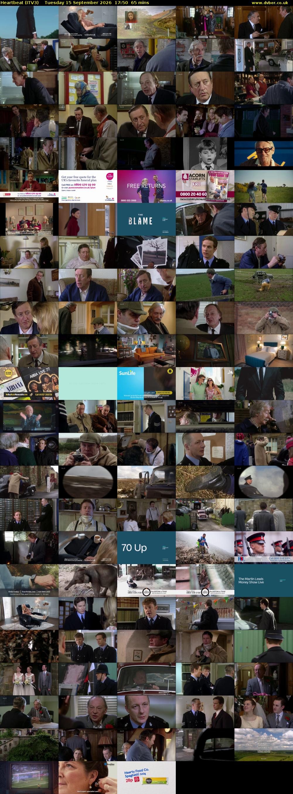 Heartbeat (ITV3) Tuesday 15 September 2026 17:50 - 18:55