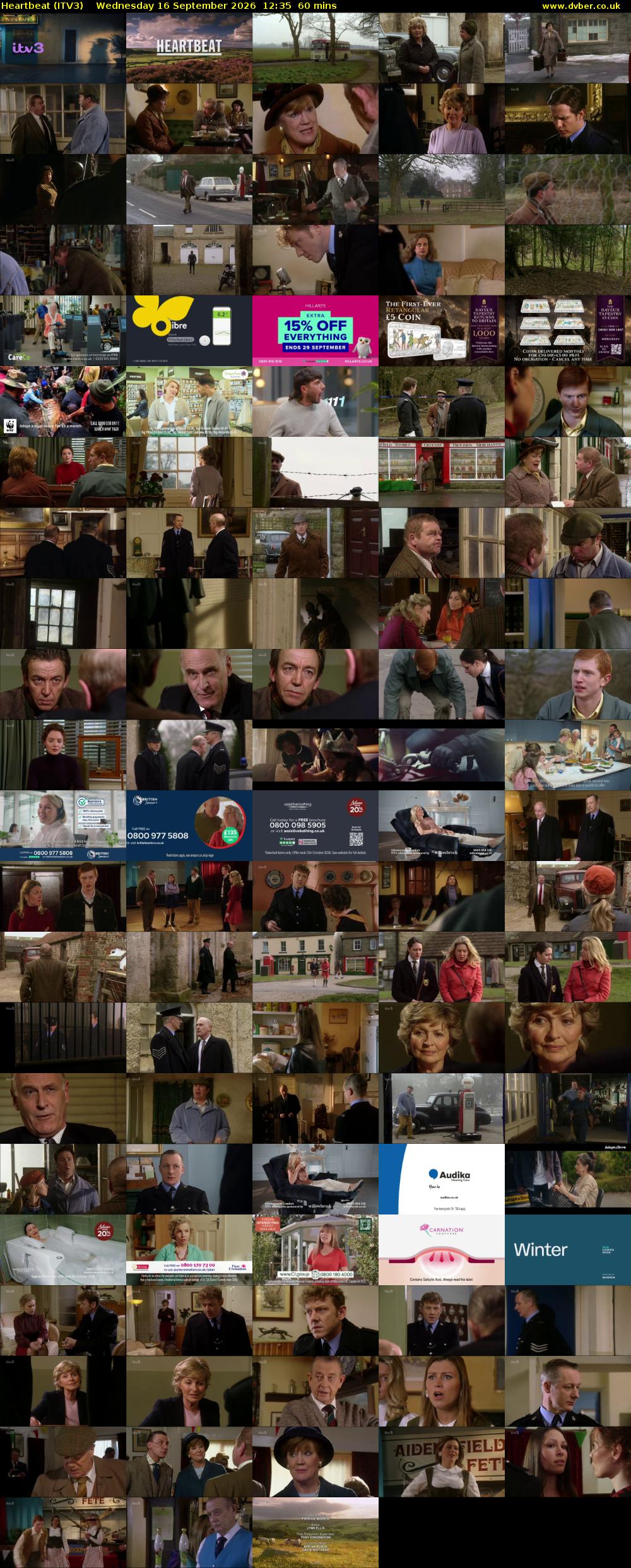 Heartbeat (ITV3) Wednesday 16 September 2026 12:35 - 13:35