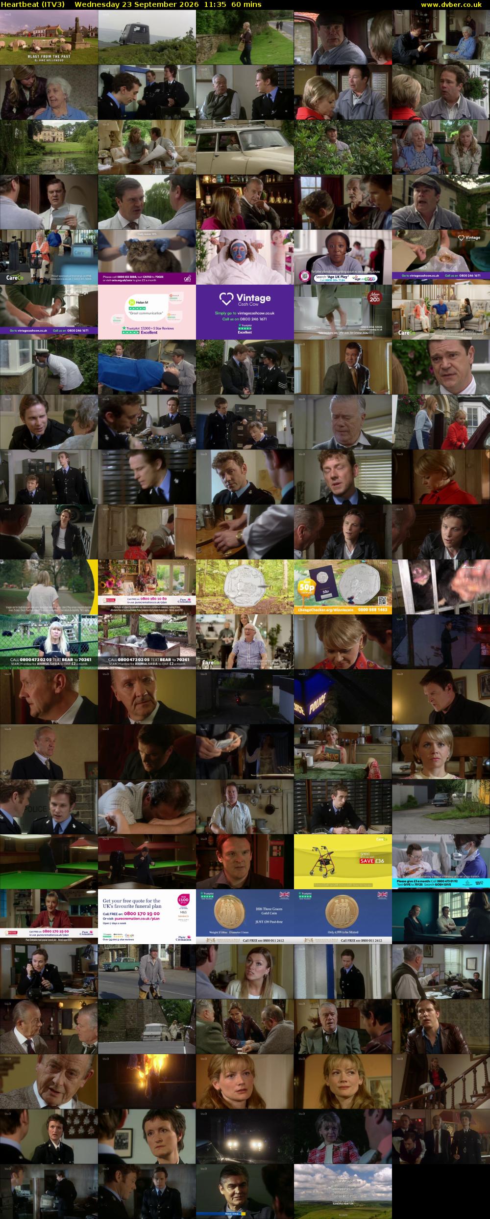 Heartbeat (ITV3) Wednesday 23 September 2026 11:35 - 12:35