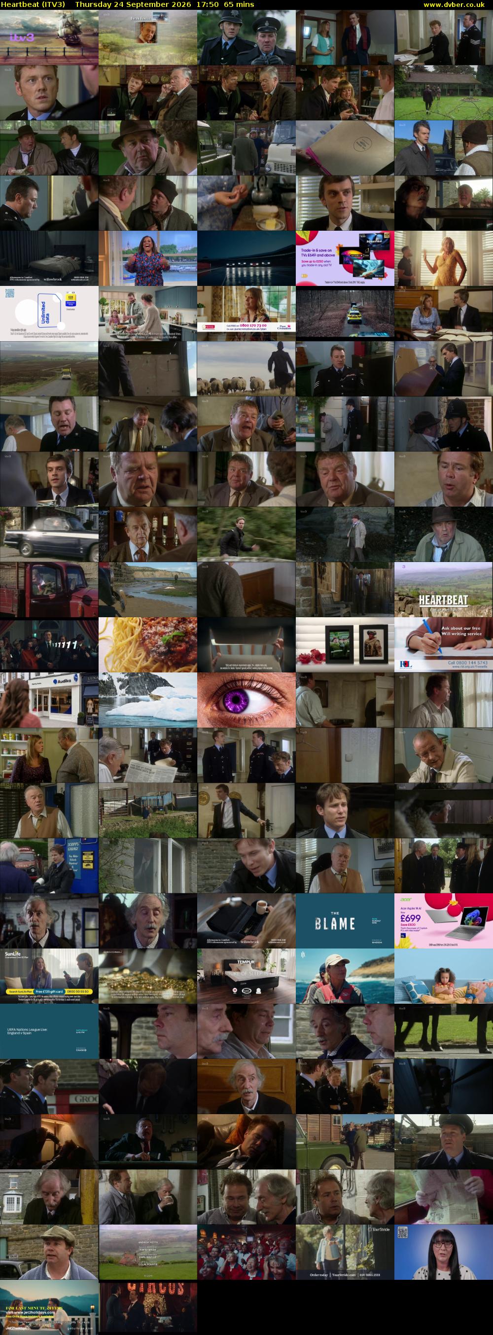 Heartbeat (ITV3) Thursday 24 September 2026 17:50 - 18:55