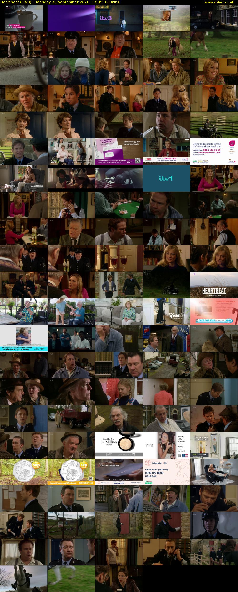 Heartbeat (ITV3) Monday 28 September 2026 12:35 - 13:35
