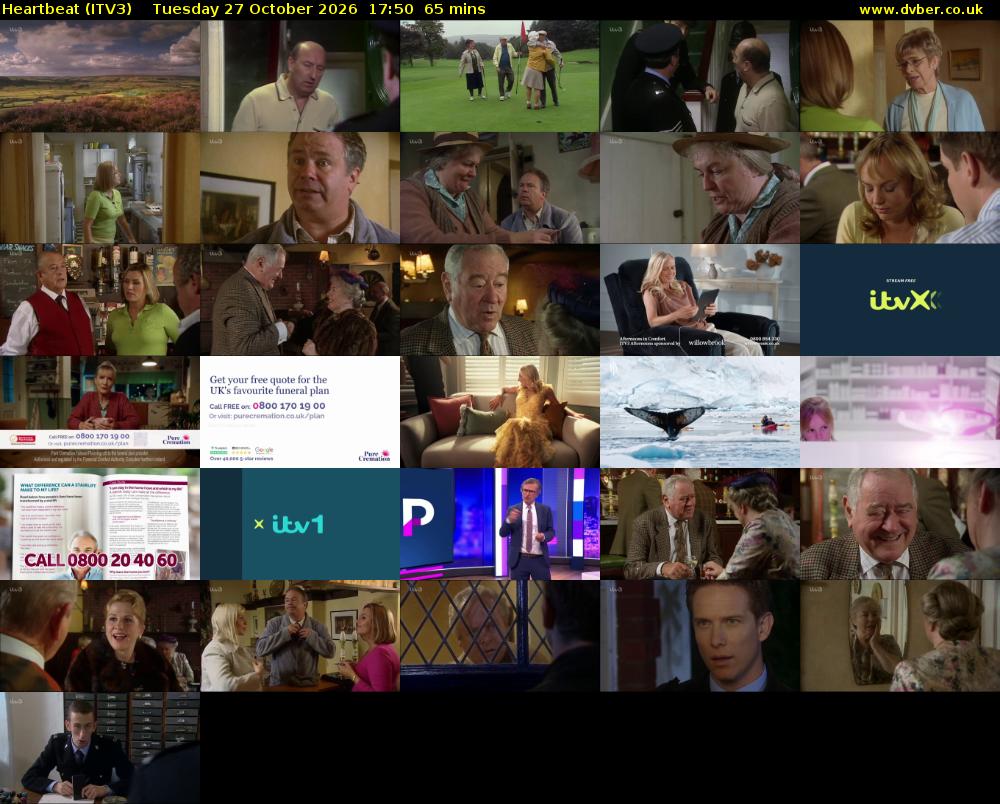 Heartbeat (ITV3) Tuesday 27 October 2026 17:50 - 18:55