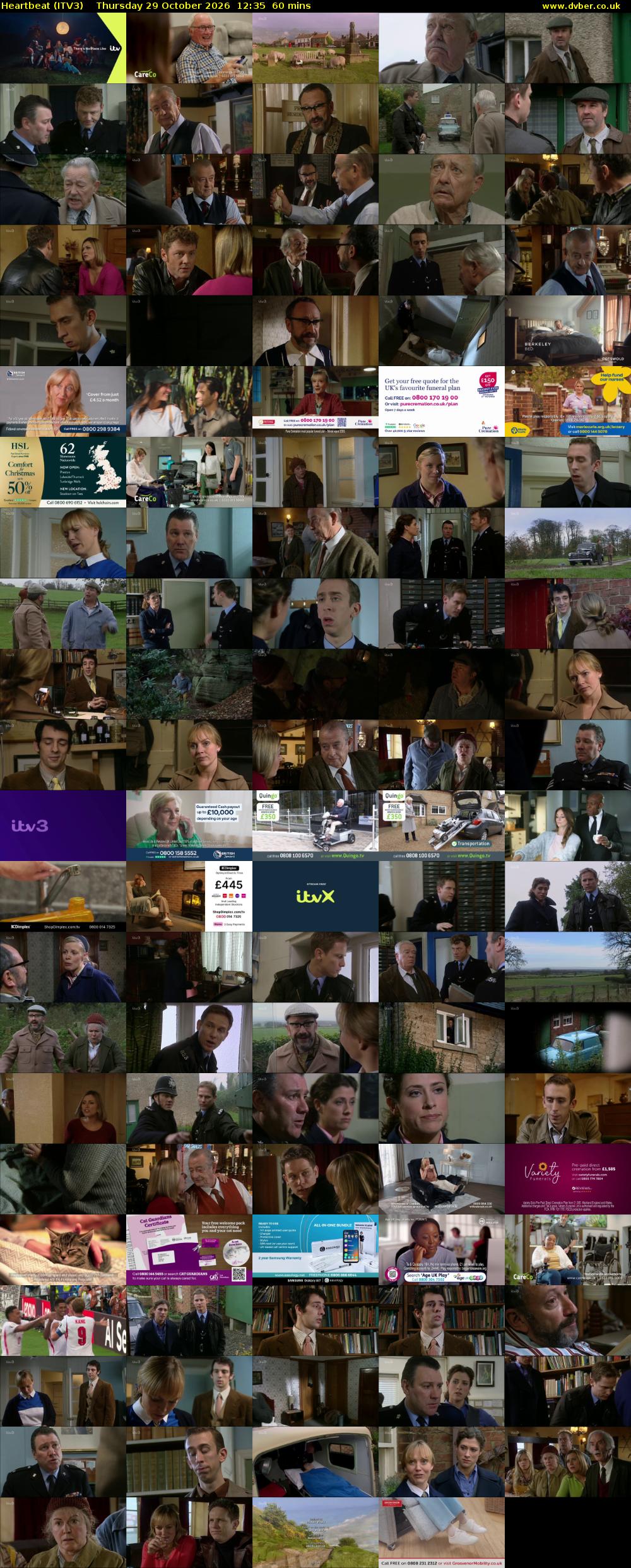 Heartbeat (ITV3) Thursday 29 October 2026 12:35 - 13:35