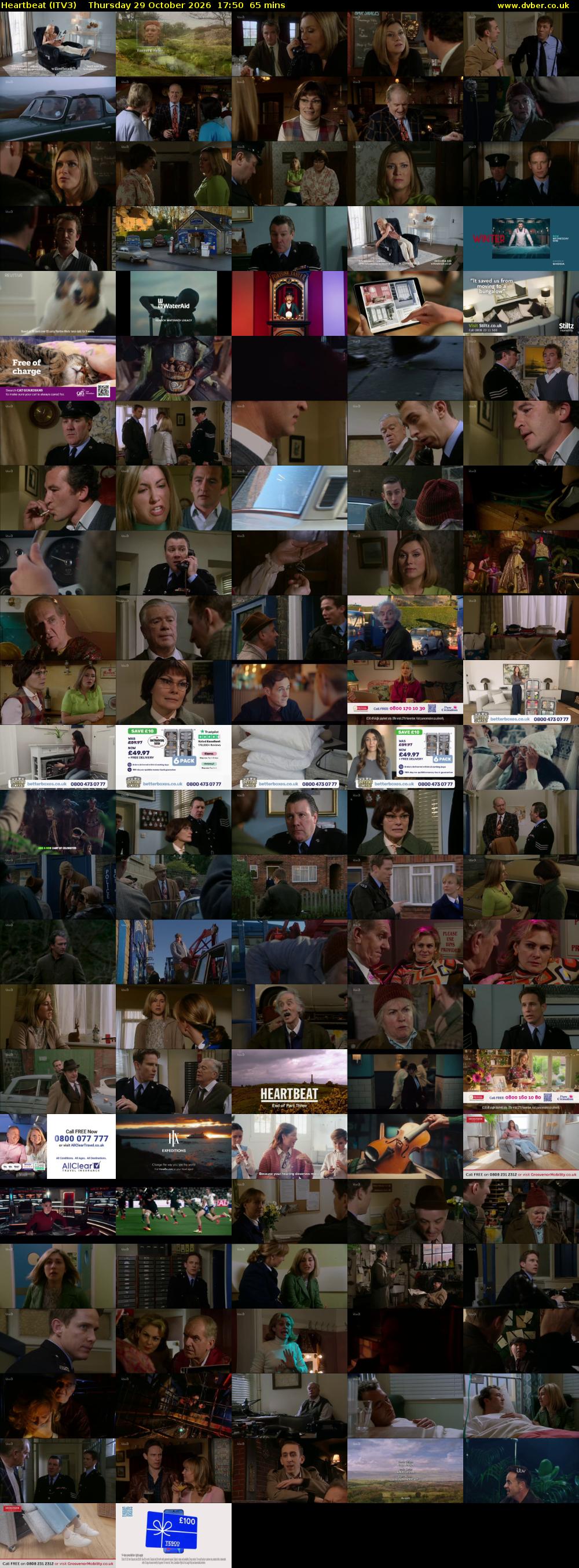Heartbeat (ITV3) Thursday 29 October 2026 17:50 - 18:55