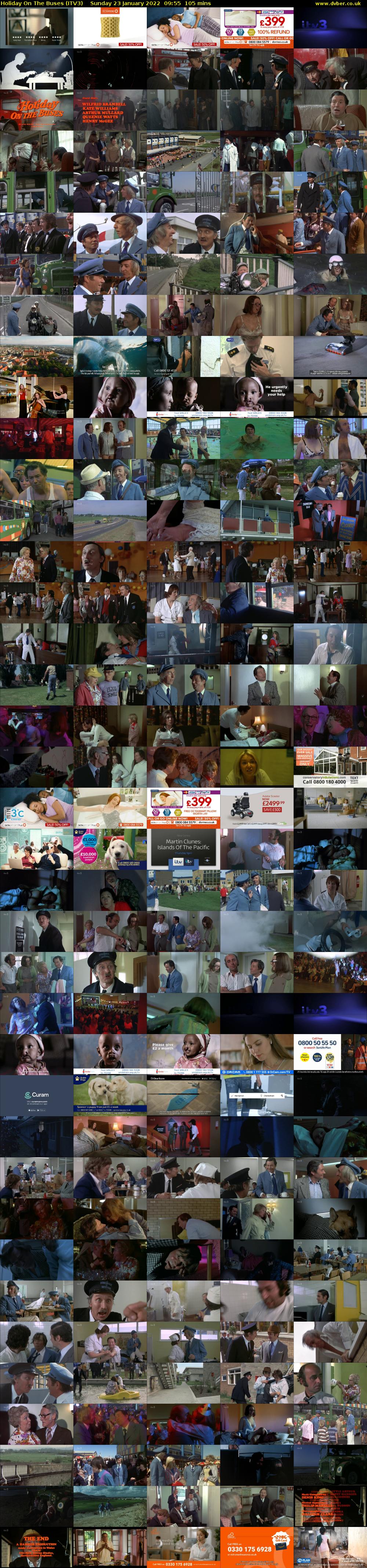 Holiday On The Buses (ITV3) Sunday 23 January 2022 09:55 - 11:40