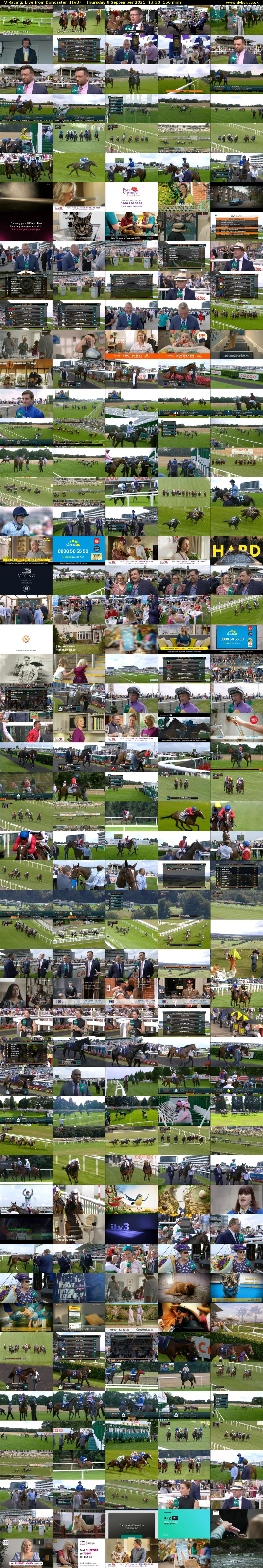 ITV Racing: Live from Doncaster (ITV3) Thursday 9 September 2021 13:30 - 16:00