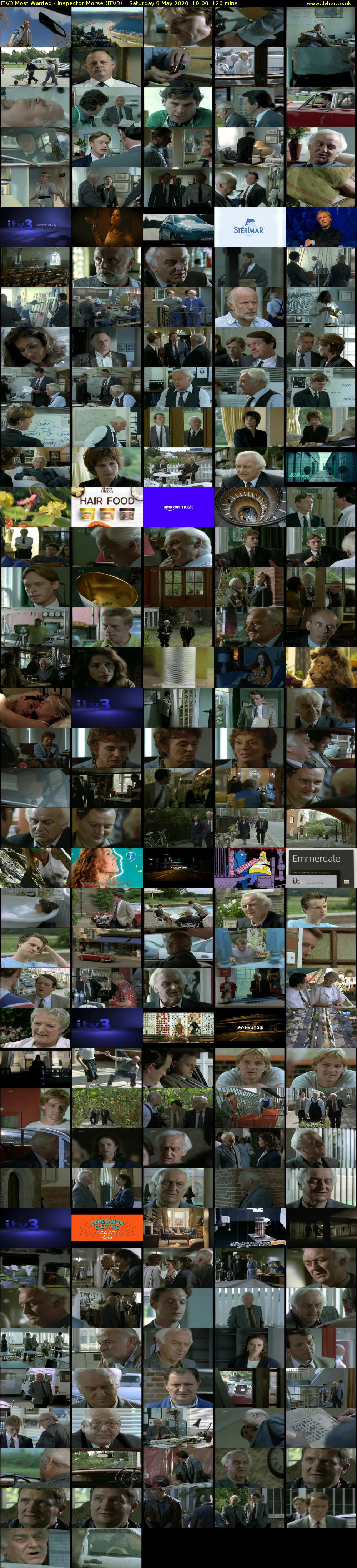ITV3 Most Wanted - Inspector Morse (ITV3) Saturday 9 May 2020 19:00 - 21:00