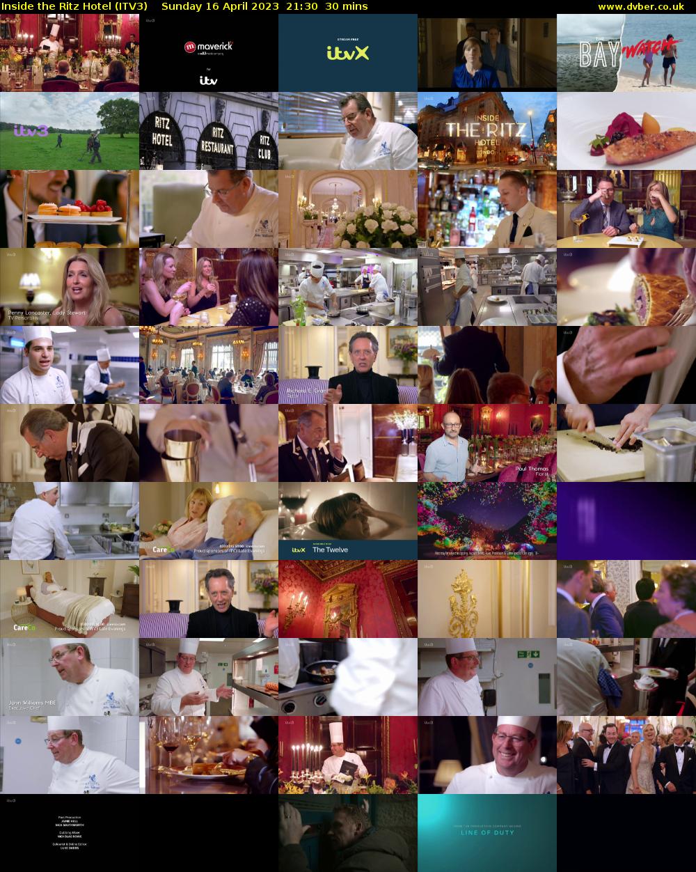 Inside the Ritz Hotel (ITV3) Sunday 16 April 2023 21:30 - 22:00