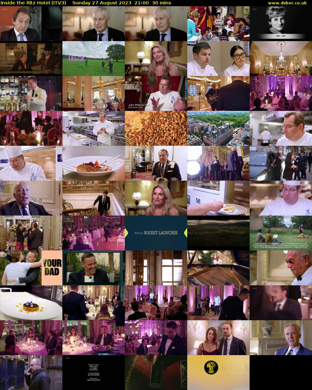 Inside the Ritz Hotel (ITV3) Sunday 27 August 2023 21:00 - 21:30