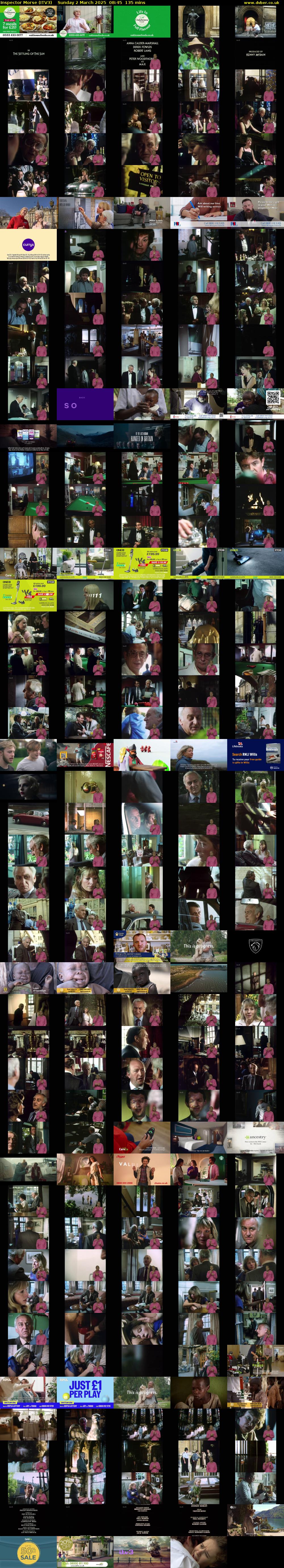 Inspector Morse (ITV3) Sunday 2 March 2025 08:45 - 11:00