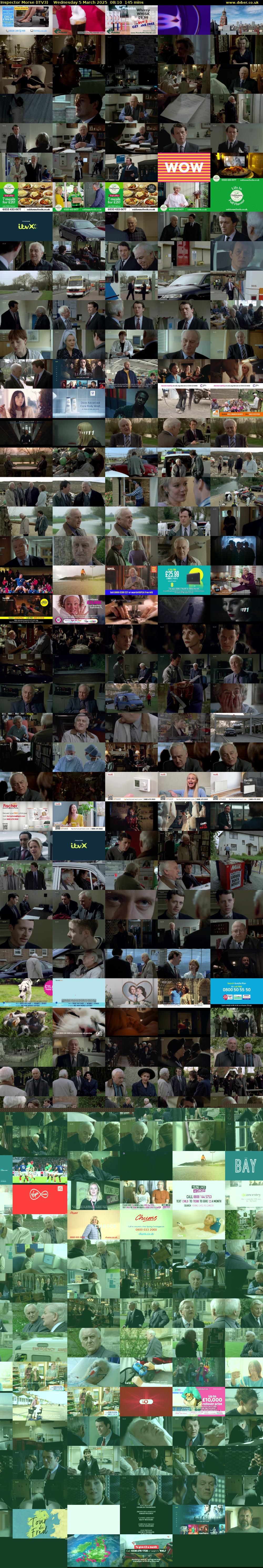 Inspector Morse (ITV3) Wednesday 5 March 2025 08:10 - 10:35