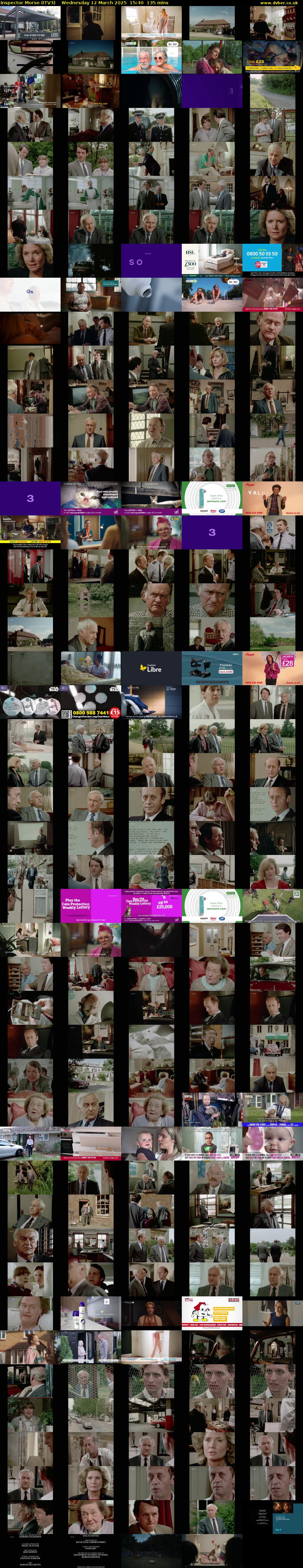 Inspector Morse (ITV3) Wednesday 12 March 2025 15:40 - 17:55