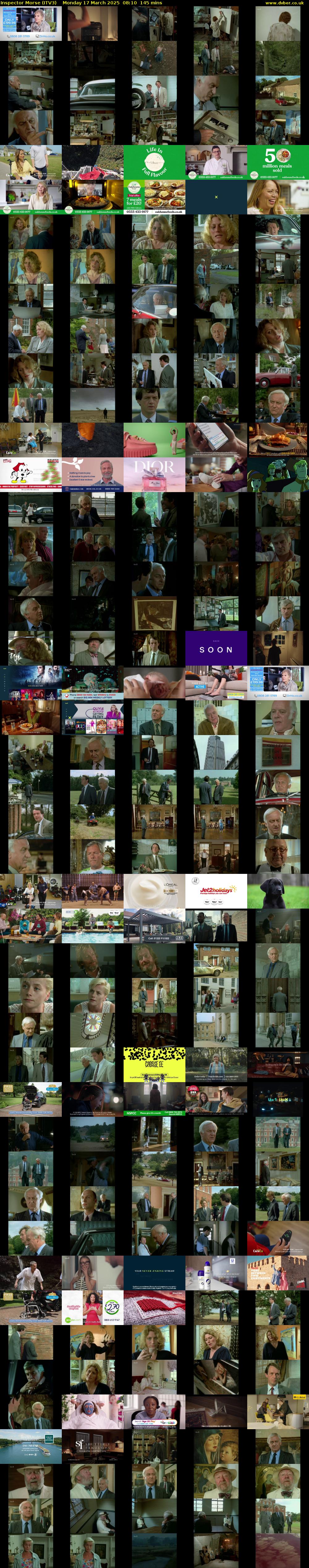 Inspector Morse (ITV3) Monday 17 March 2025 08:10 - 10:35