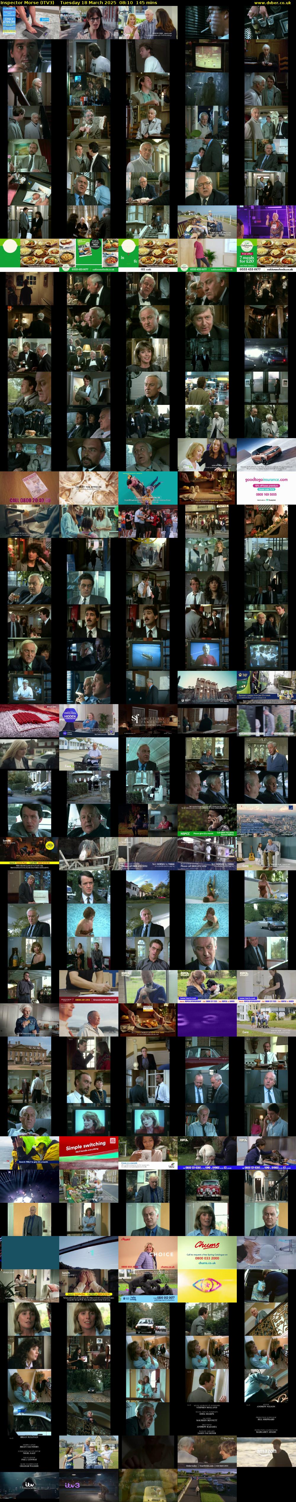 Inspector Morse (ITV3) Tuesday 18 March 2025 08:10 - 10:35