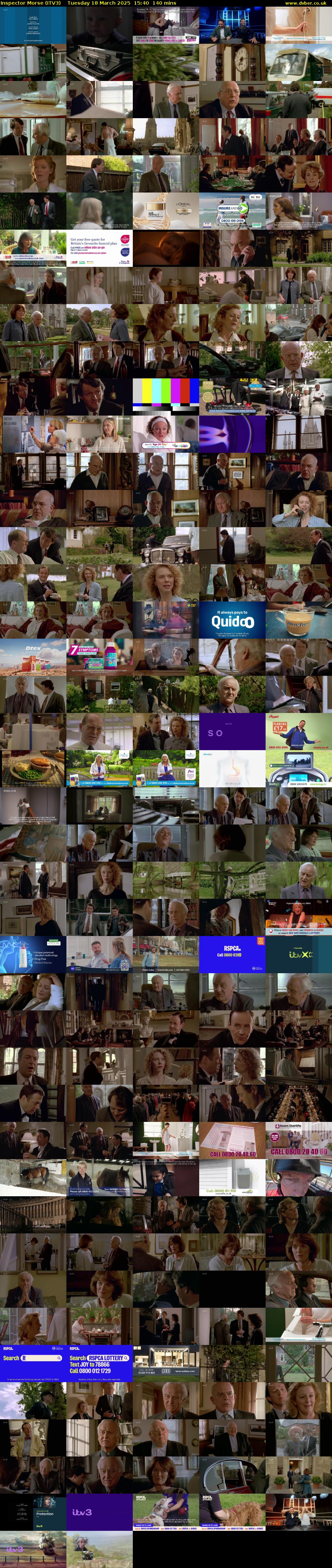 Inspector Morse (ITV3) Tuesday 18 March 2025 15:40 - 18:00