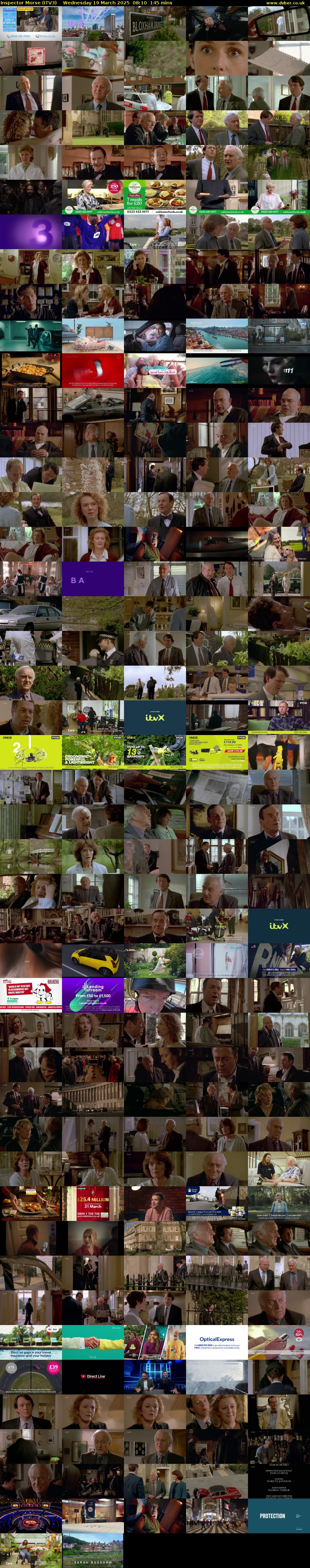 Inspector Morse (ITV3) Wednesday 19 March 2025 08:10 - 10:35