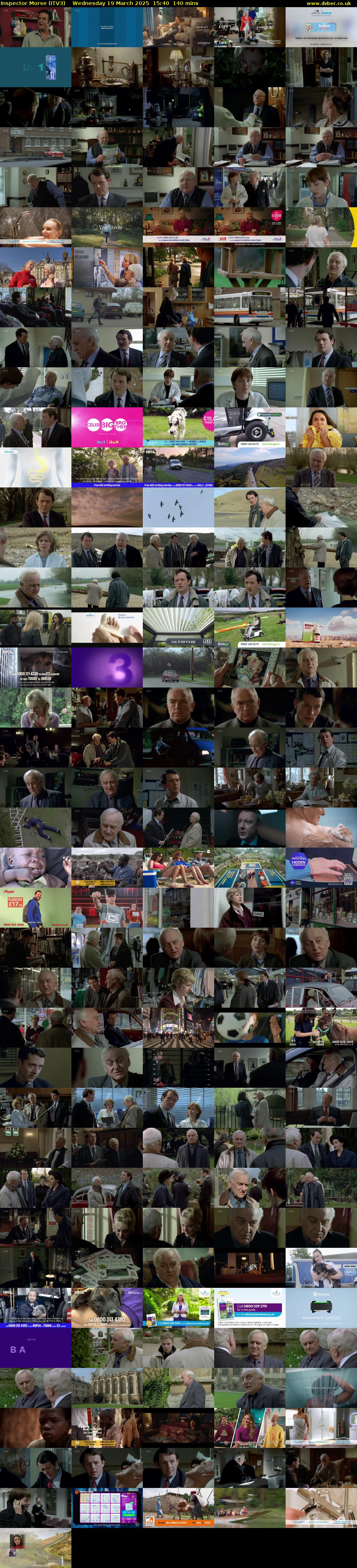 Inspector Morse (ITV3) Wednesday 19 March 2025 15:40 - 18:00