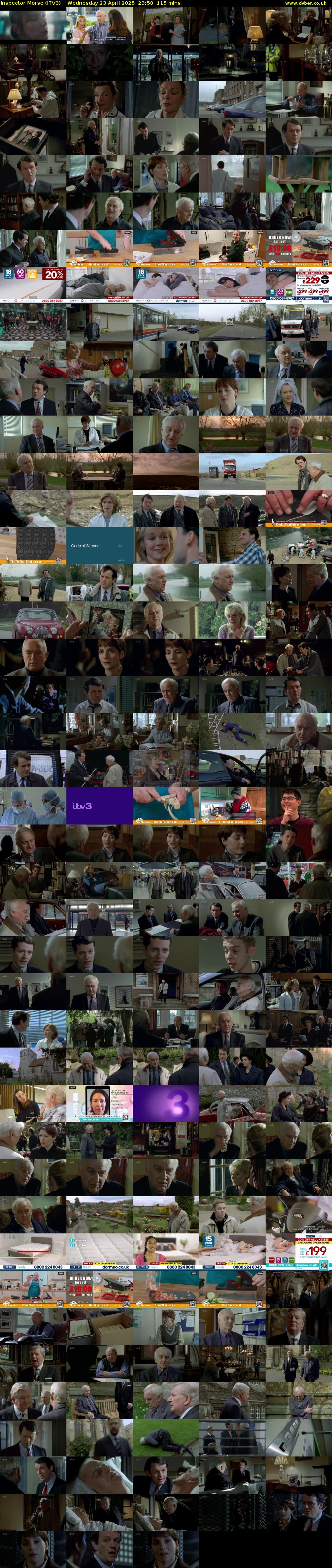 Inspector Morse (ITV3) Wednesday 23 April 2025 23:50 - 01:45