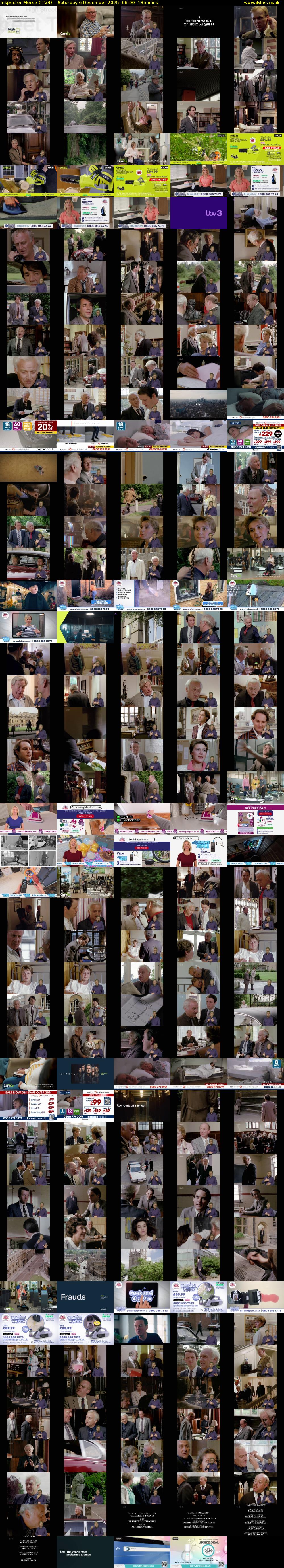 Inspector Morse (ITV3) Saturday 6 December 2025 06:00 - 08:15