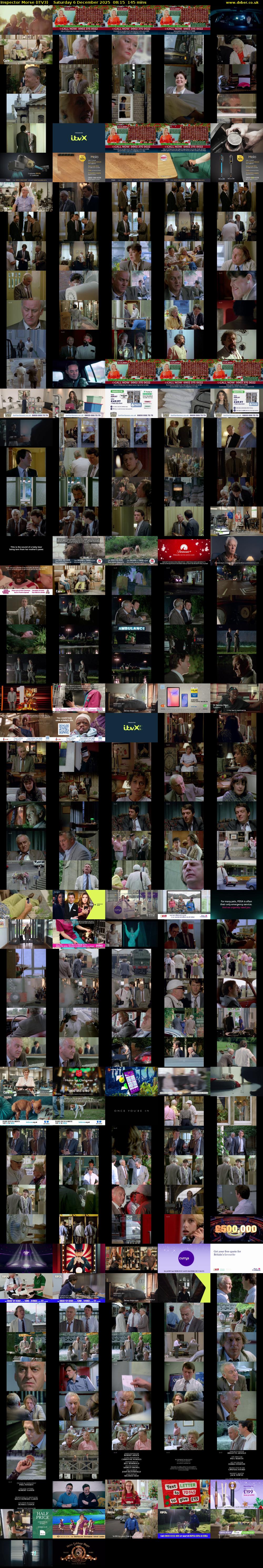 Inspector Morse (ITV3) Saturday 6 December 2025 08:15 - 10:40