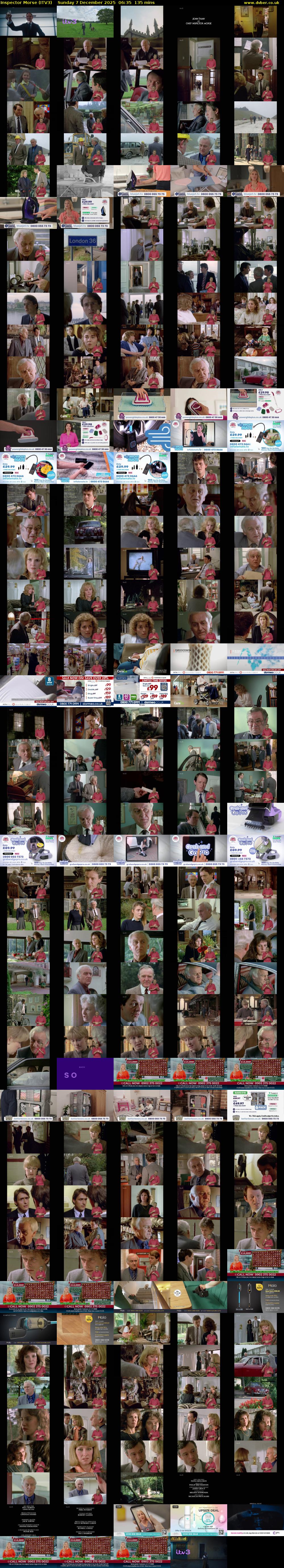 Inspector Morse (ITV3) Sunday 7 December 2025 06:35 - 08:50