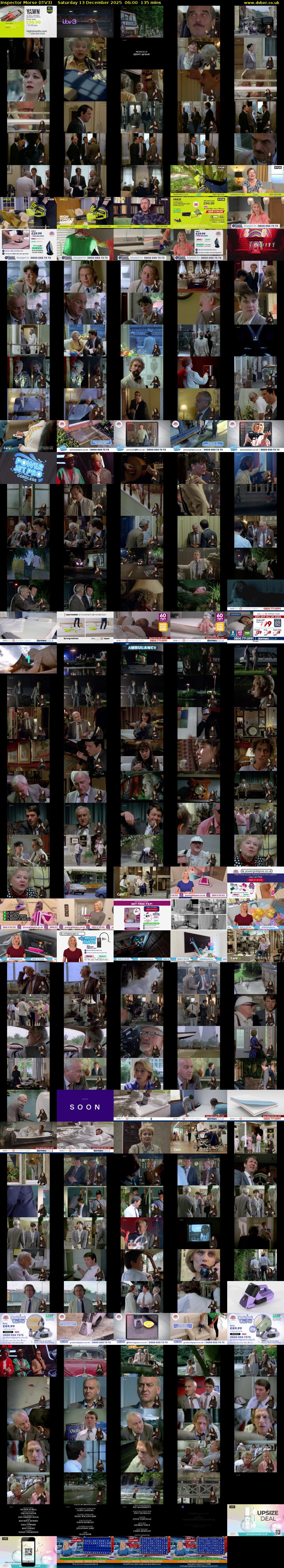 Inspector Morse (ITV3) Saturday 13 December 2025 06:00 - 08:15