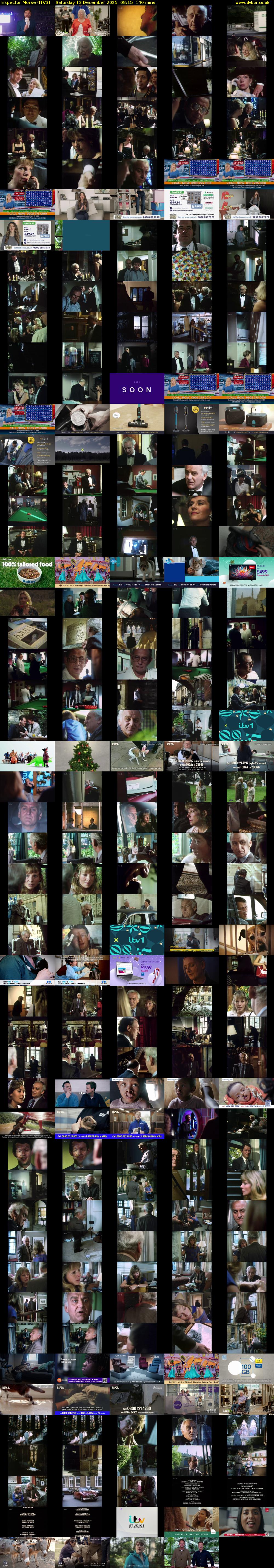 Inspector Morse (ITV3) Saturday 13 December 2025 08:15 - 10:35