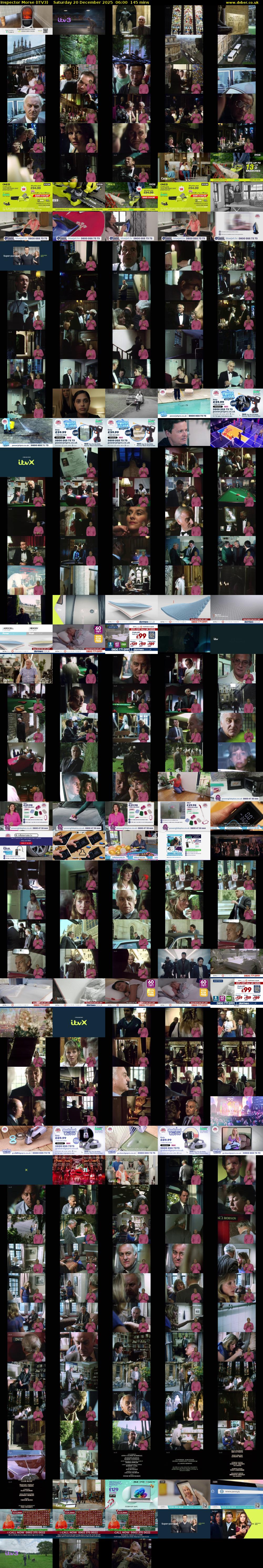 Inspector Morse (ITV3) Saturday 20 December 2025 06:00 - 08:25