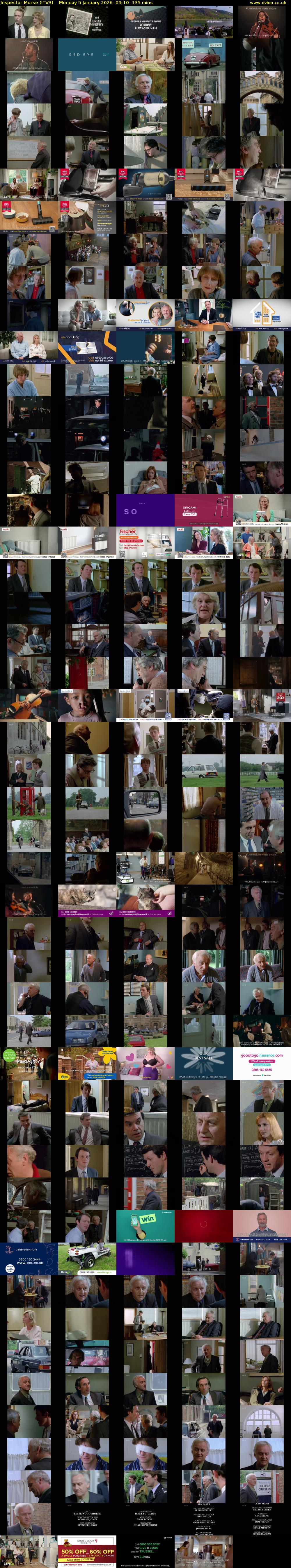 Inspector Morse (ITV3) Monday 5 January 2026 09:10 - 11:25