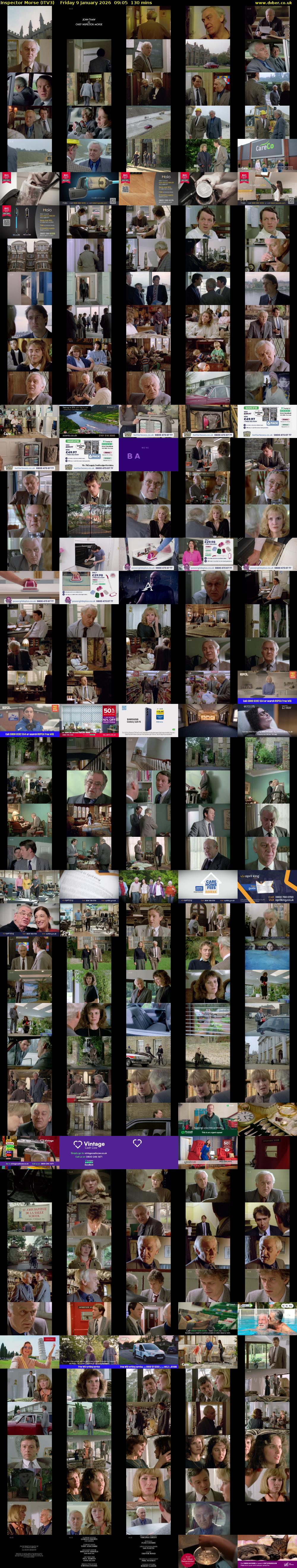 Inspector Morse (ITV3) Friday 9 January 2026 09:05 - 11:15