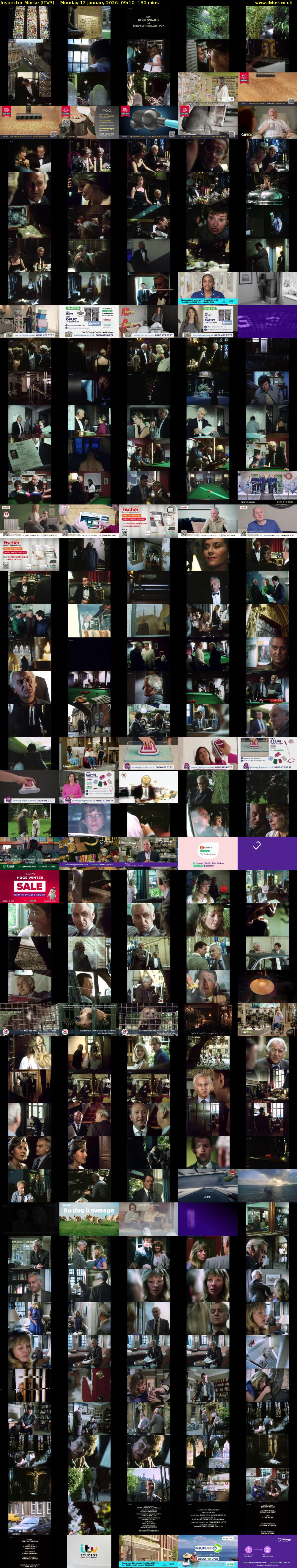 Inspector Morse (ITV3) Monday 12 January 2026 09:10 - 11:20