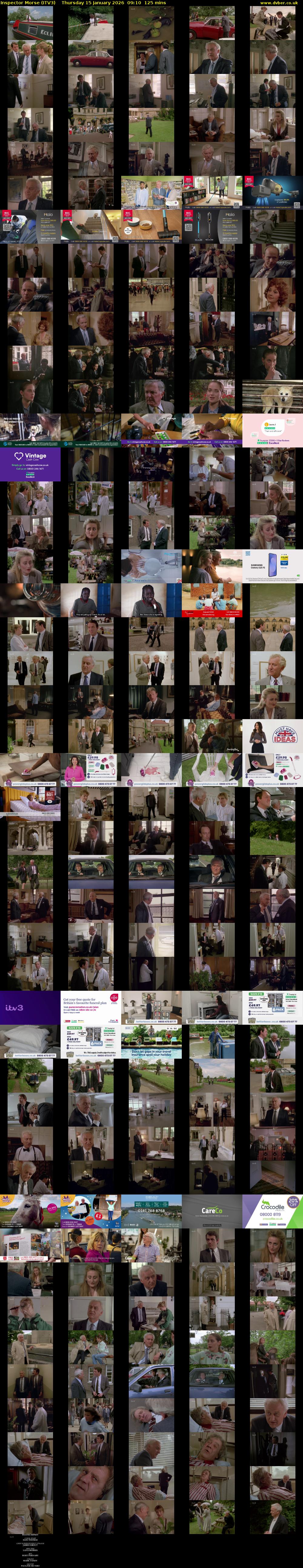 Inspector Morse (ITV3) Thursday 15 January 2026 09:10 - 11:15