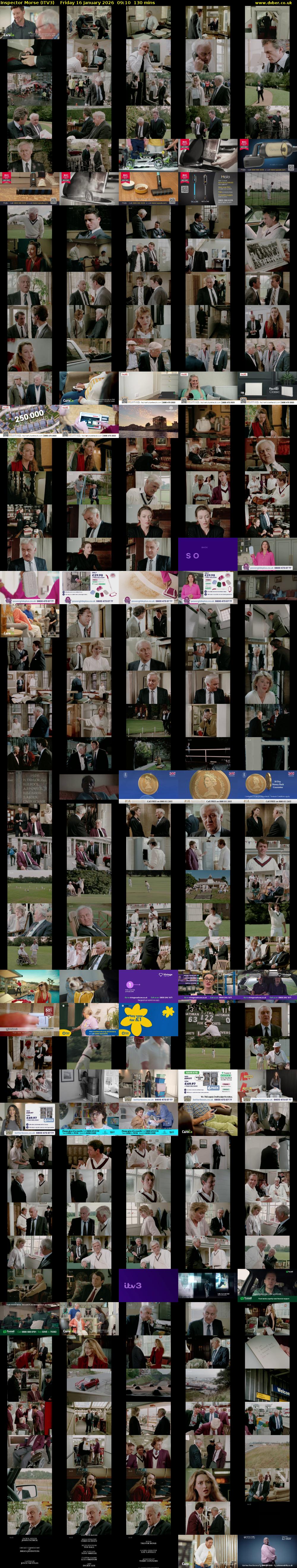 Inspector Morse (ITV3) Friday 16 January 2026 09:10 - 11:20