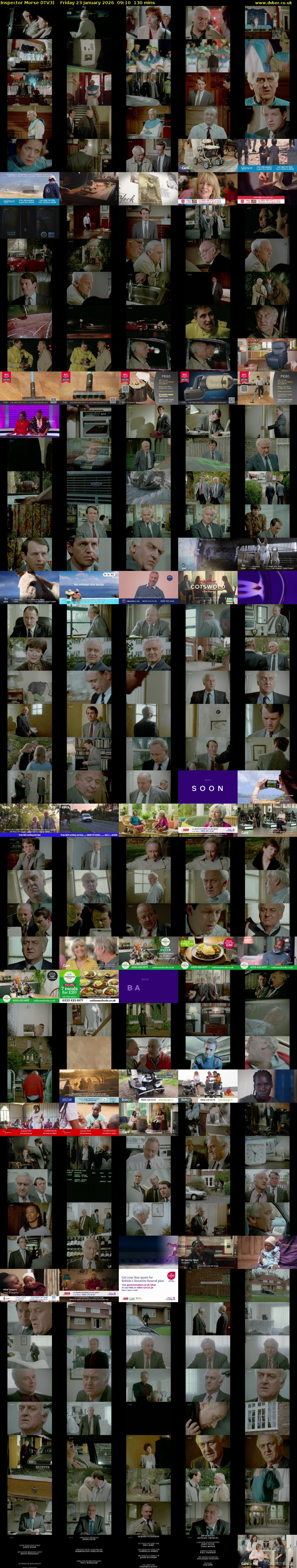 Inspector Morse (ITV3) Friday 23 January 2026 09:10 - 11:20