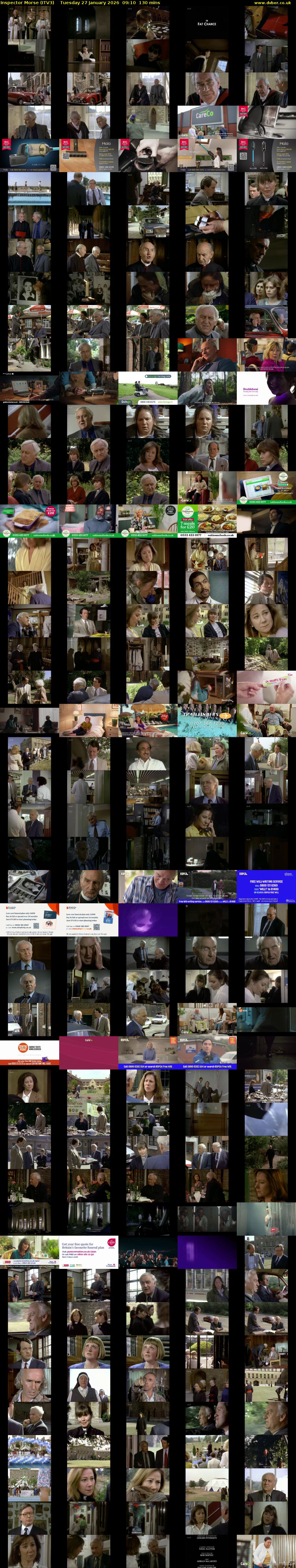 Inspector Morse (ITV3) Tuesday 27 January 2026 09:10 - 11:20