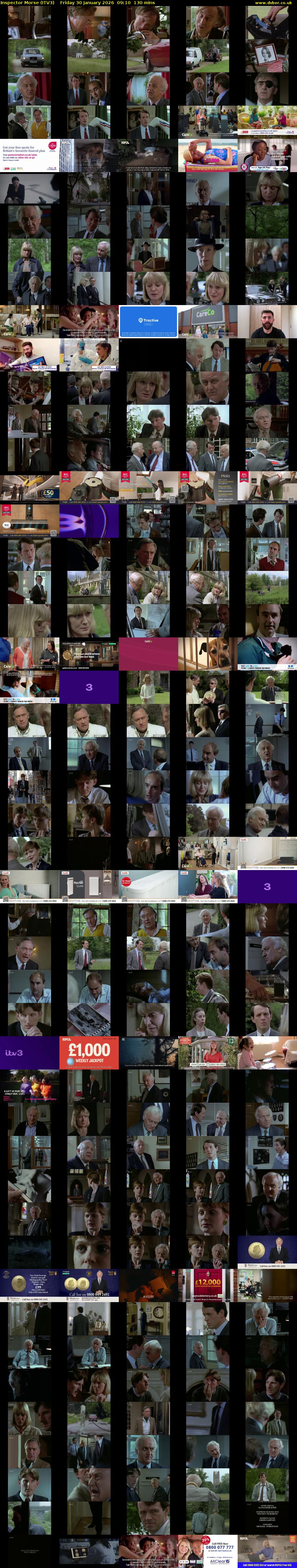 Inspector Morse (ITV3) Friday 30 January 2026 09:10 - 11:20