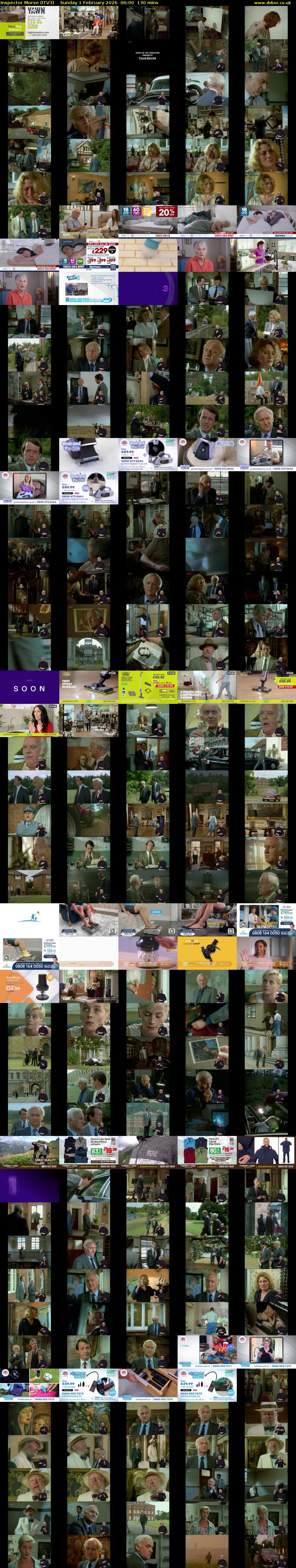 Inspector Morse (ITV3) Sunday 1 February 2026 06:00 - 08:10