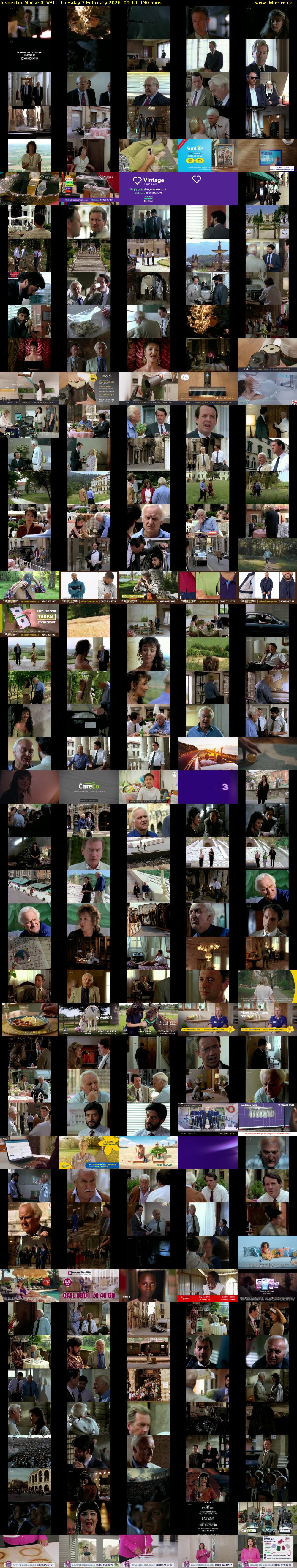 Inspector Morse (ITV3) Tuesday 3 February 2026 09:10 - 11:20