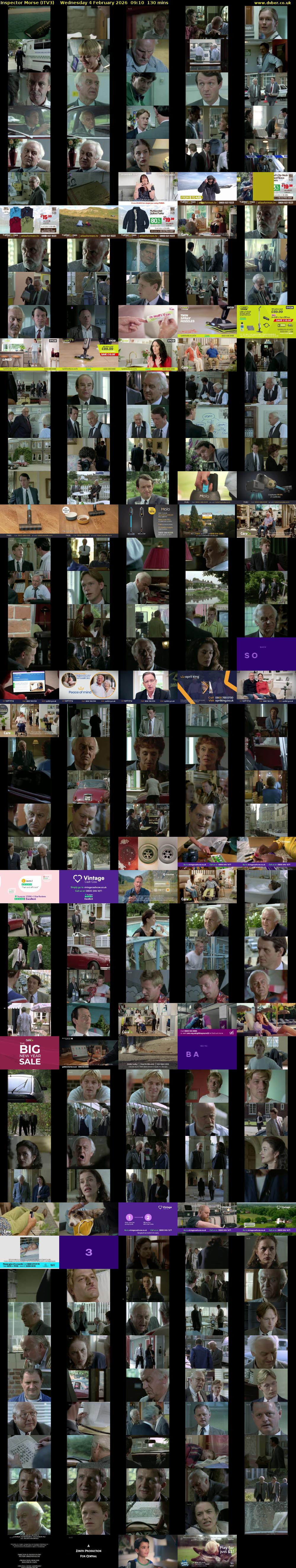 Inspector Morse (ITV3) Wednesday 4 February 2026 09:10 - 11:20