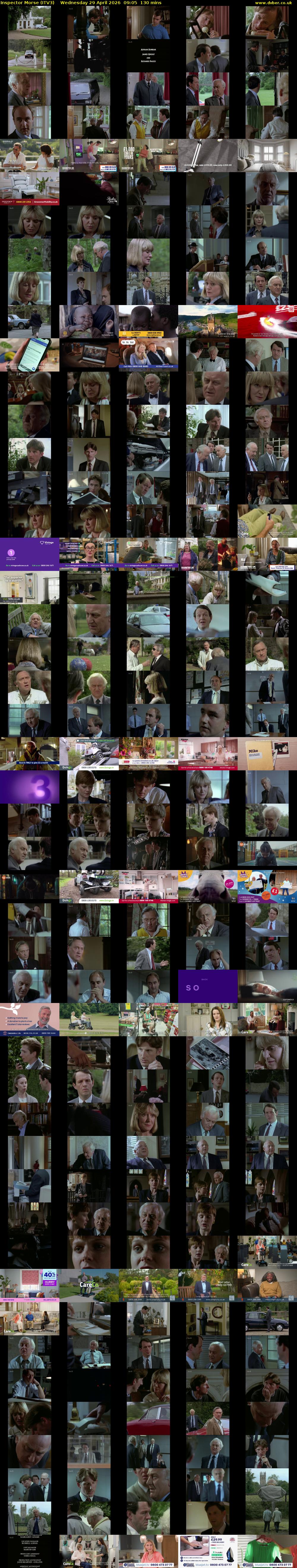 Inspector Morse (ITV3) Wednesday 29 April 2026 09:05 - 11:15