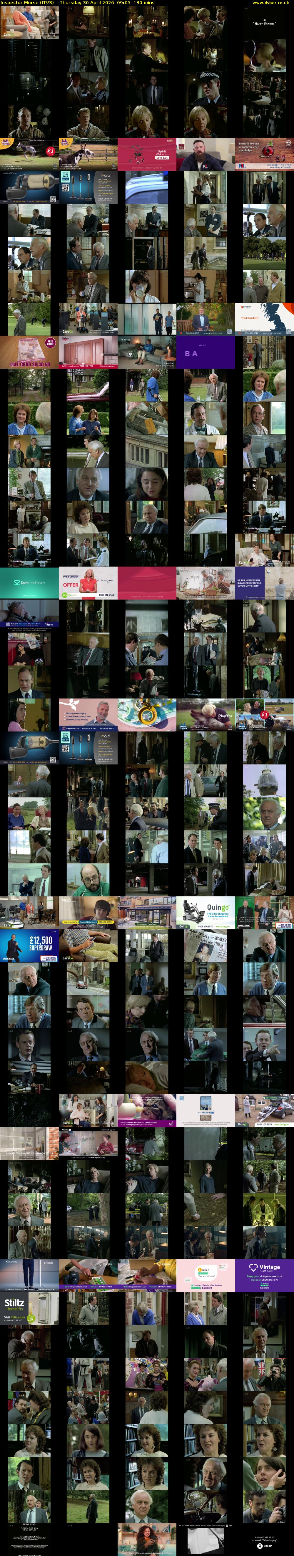 Inspector Morse (ITV3) Thursday 30 April 2026 09:05 - 11:15