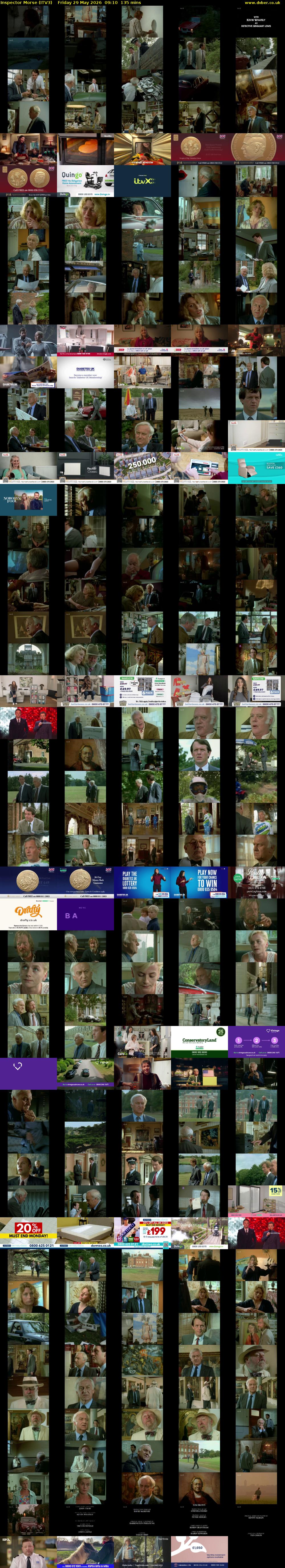 Inspector Morse (ITV3) Friday 29 May 2026 09:10 - 11:25