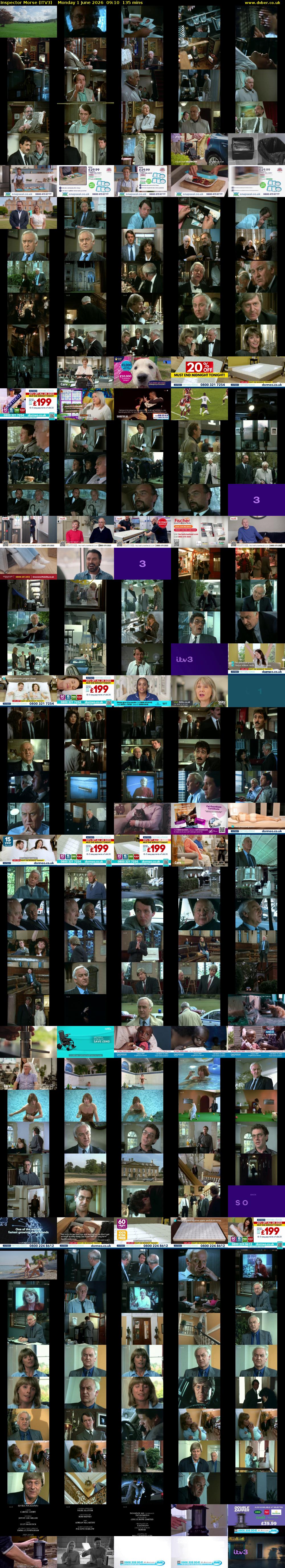 Inspector Morse (ITV3) Monday 1 June 2026 09:10 - 11:25
