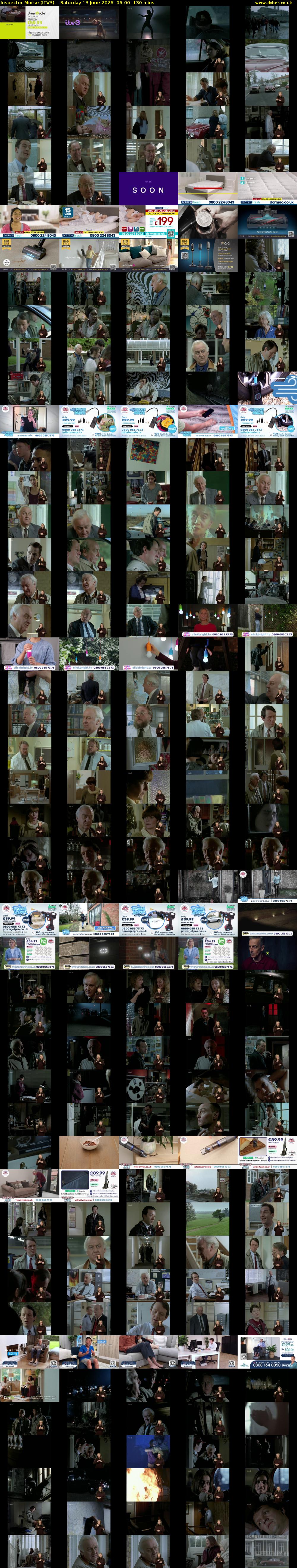 Inspector Morse (ITV3) Saturday 13 June 2026 06:00 - 08:10