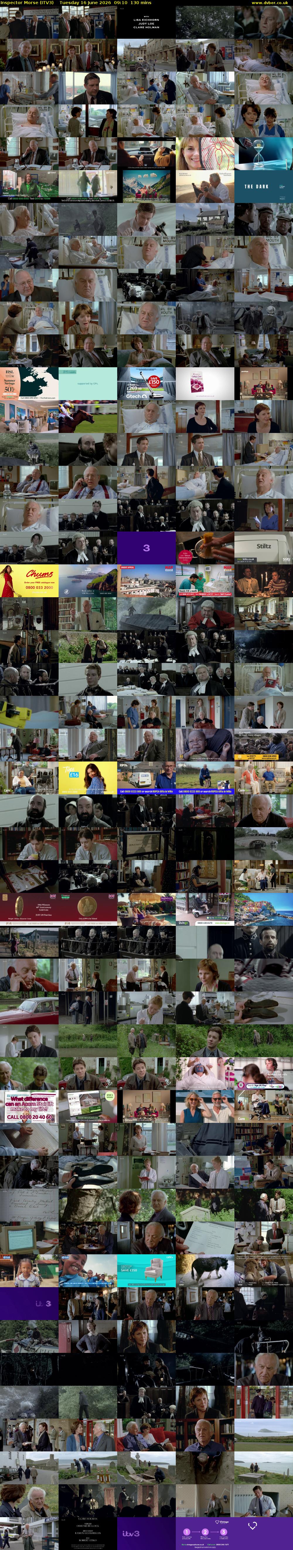 Inspector Morse (ITV3) Tuesday 16 June 2026 09:10 - 11:20