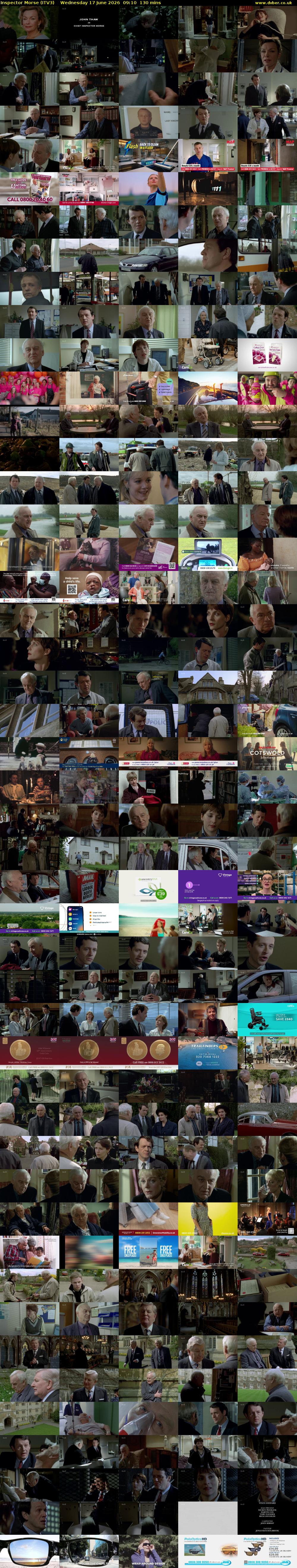 Inspector Morse (ITV3) Wednesday 17 June 2026 09:10 - 11:20