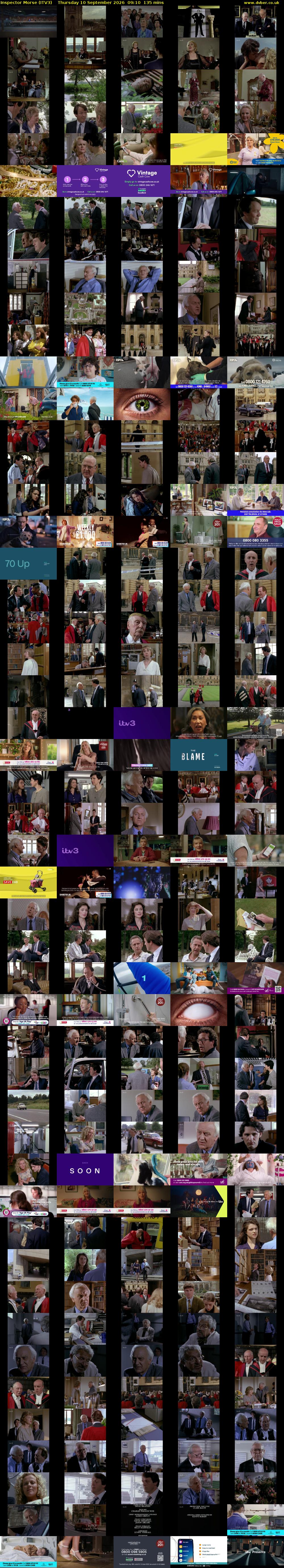 Inspector Morse (ITV3) Thursday 10 September 2026 09:10 - 11:25