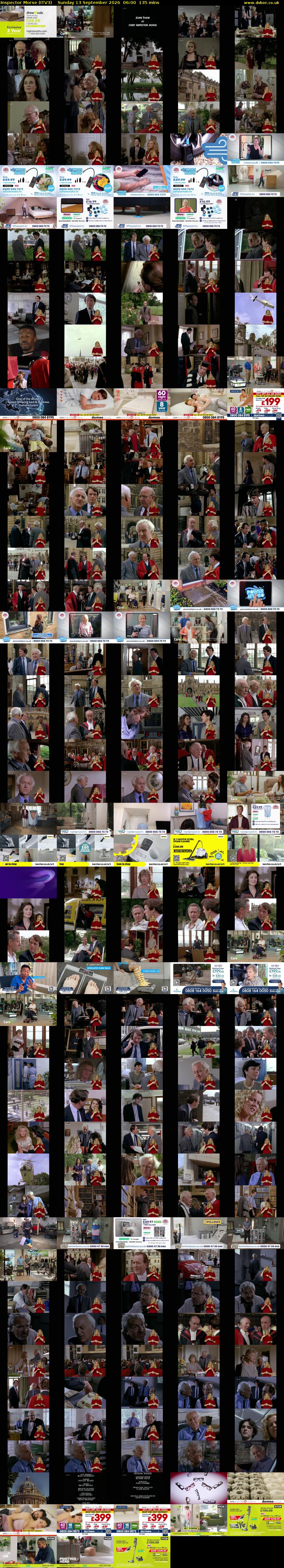 Inspector Morse (ITV3) Sunday 13 September 2026 06:00 - 08:15